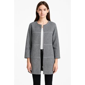 CAbi "The Times" Jacket #5299 - Asphalt Gray - Size XS Office Siren Quiet Luxury